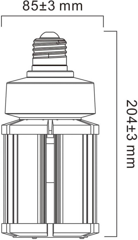 LED-pære E27, 36W, 4 000 K, 4 500 lm