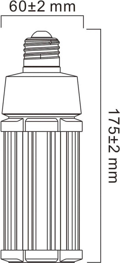 LED-pære E27, 27W, 4 000 K, 3 400 lm