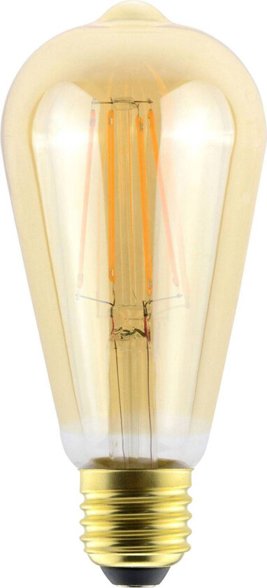 LED-pære E27 ToLEDo RT ST64 6W 825 gull dimbar