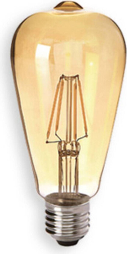 E27 4,5 W 825 LED rustikk lyspære gull