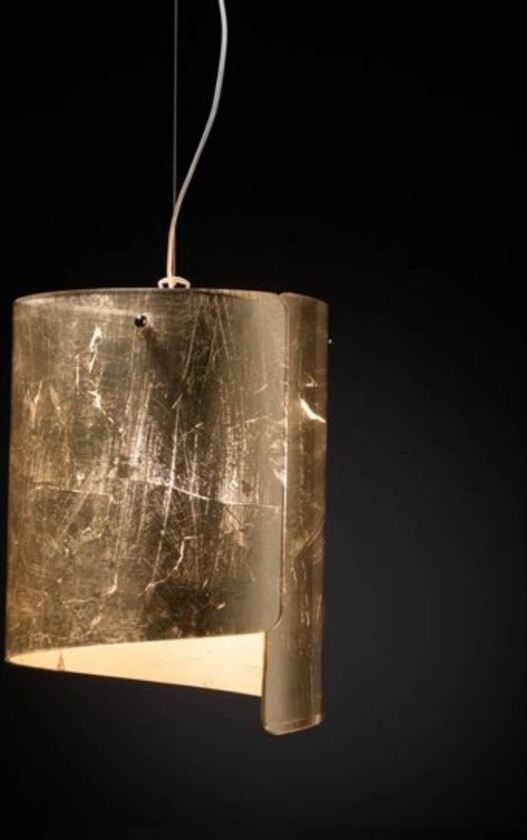 Papiro pendellampe, Ø 26 cm, gull