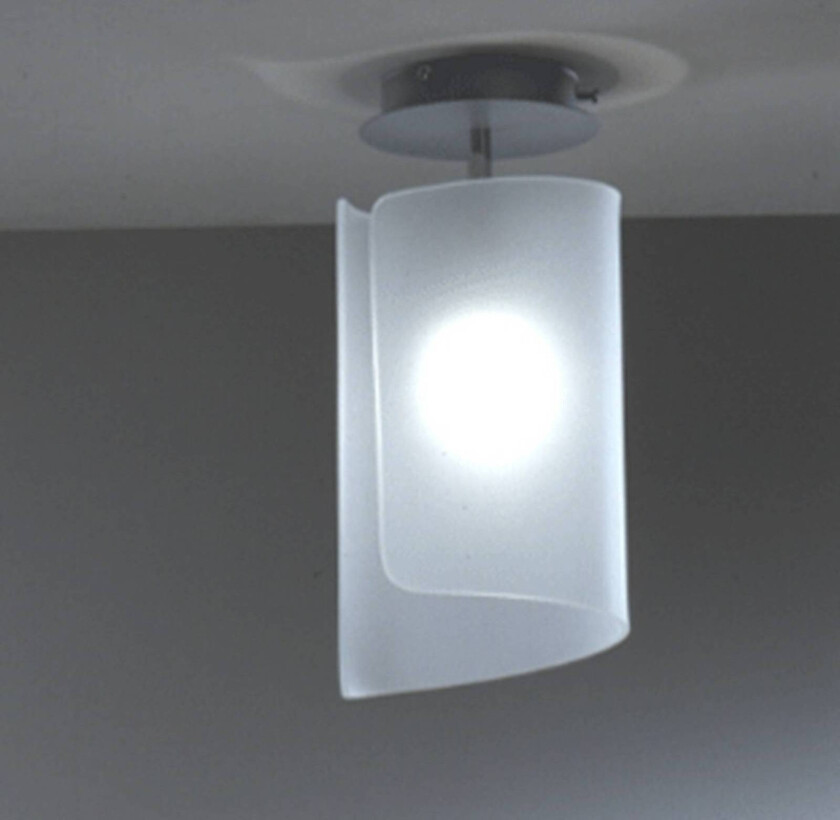 Papiro taklampe med avstandsstykke, satinert