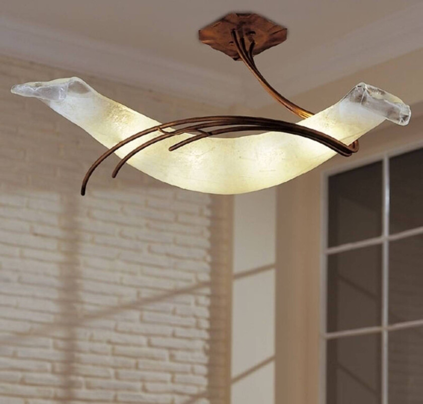 Designer taklampe ROMA 30 kobberrød