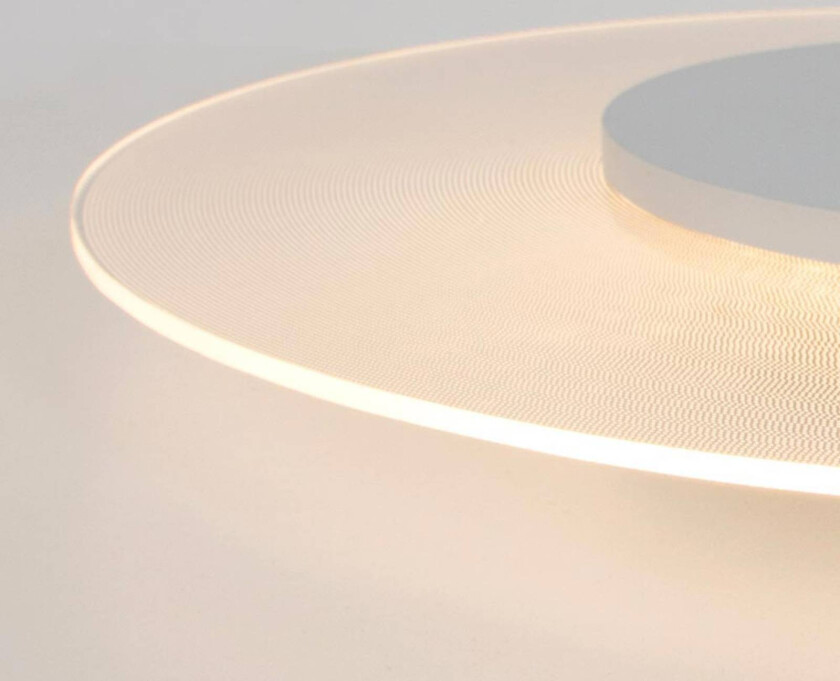 Rund LED-taklampe Birma i hvitt, dimbar