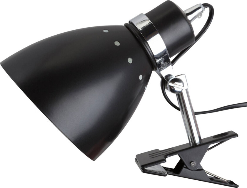 Klemmelampe Spring, svart