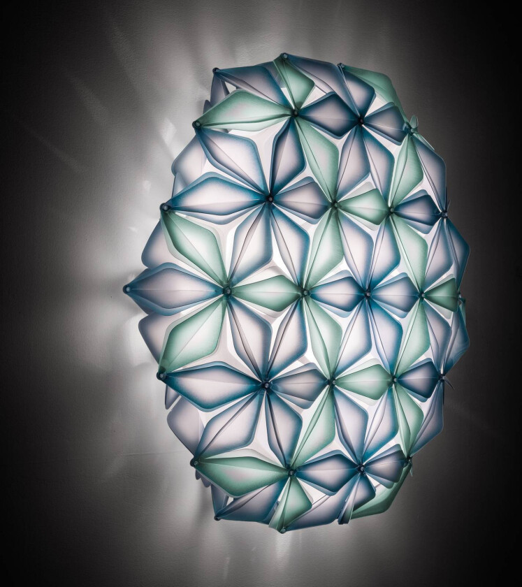 La Vie L taklampe, bredde 71 cm, blå