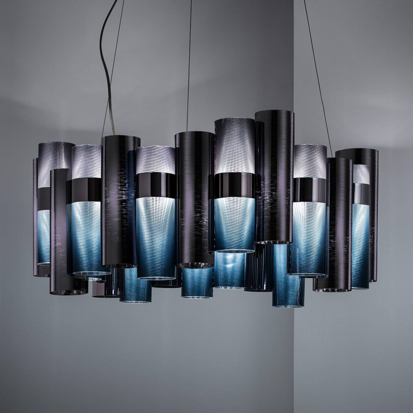 La Lollo L LED-hengelampe, Ø80cm, gradient