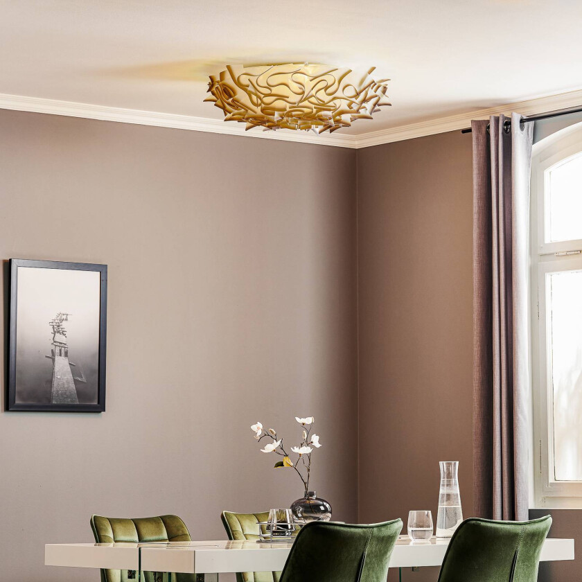 Veli – designer-taklampe, Ø 78 cm, antrasitt