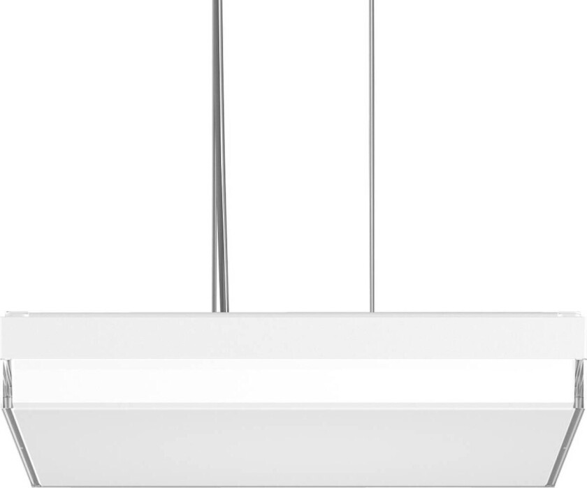 RZB Flat Slim+ Pendellampe DALI 43x43cm 41W hvit/blank