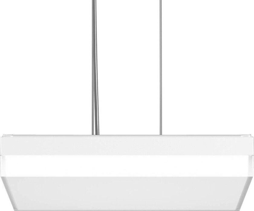 RZB Flat Slim+ Pendellampe DALI 43x43cm 41W hvit/matt