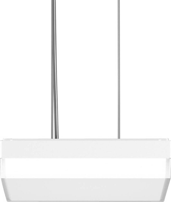 RZB Flat Slim+ Pendellampe DALI 30x30cm 22W hvit/matt