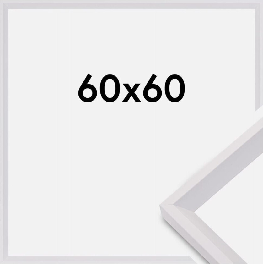 Ramme Globe Akrylglass Hvit 60x60 Cm