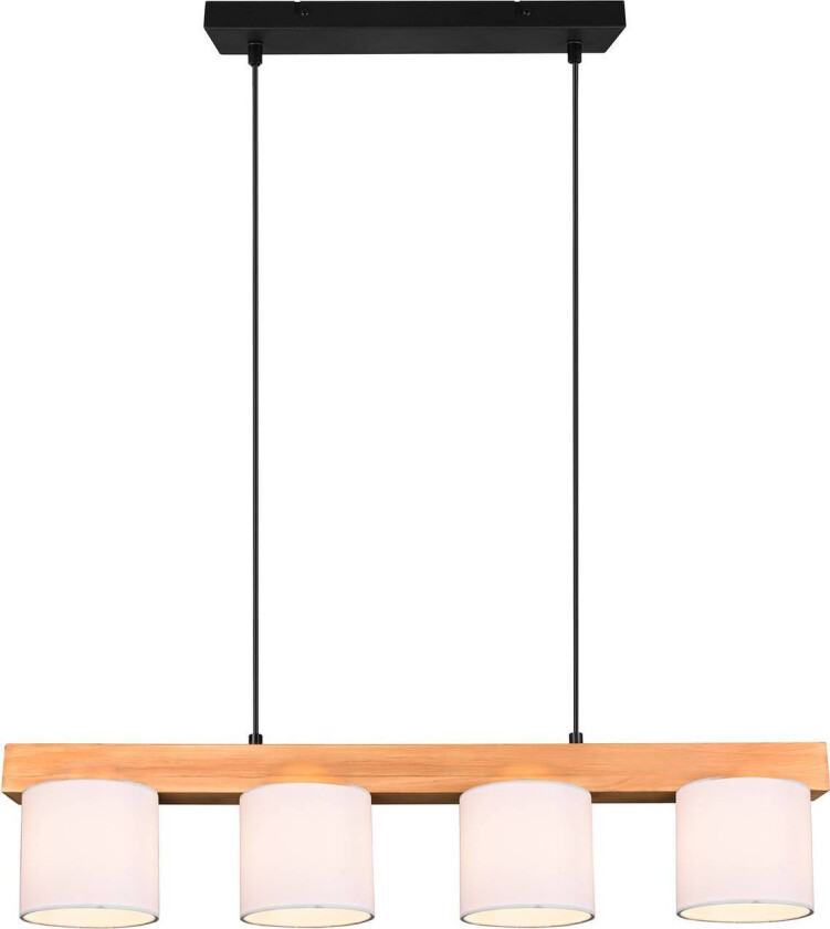 Pendellampe Cameron, 4 lyskilder, hvit