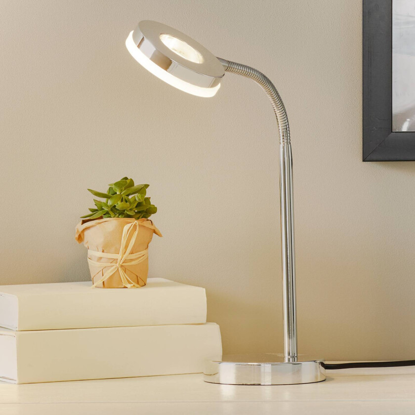 Forkrommet LED-bordlampe Rennes