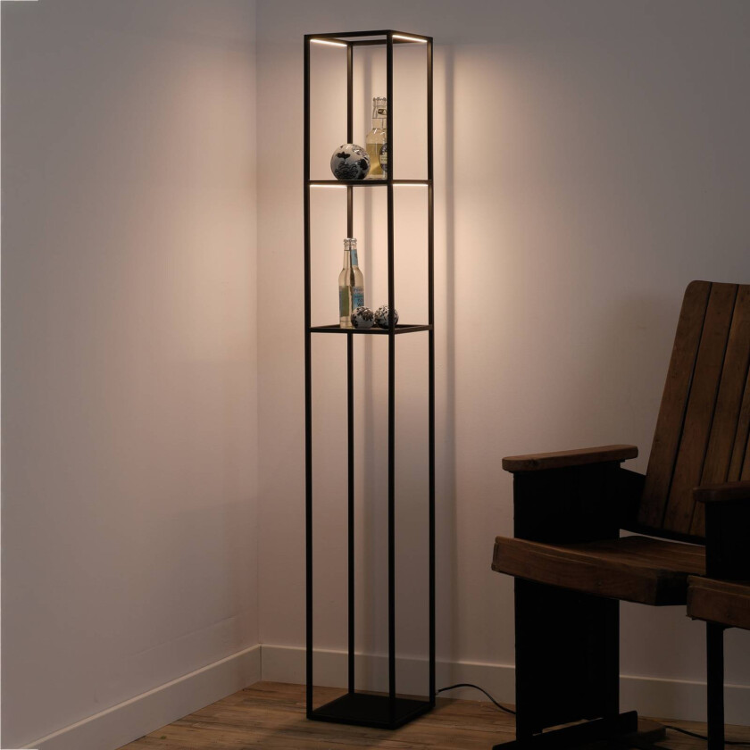 Paul Neuhaus Contura LED-gulvlampe i svart