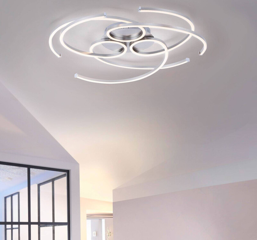 LED-taklampe Danilo, dimbar med veggbryter