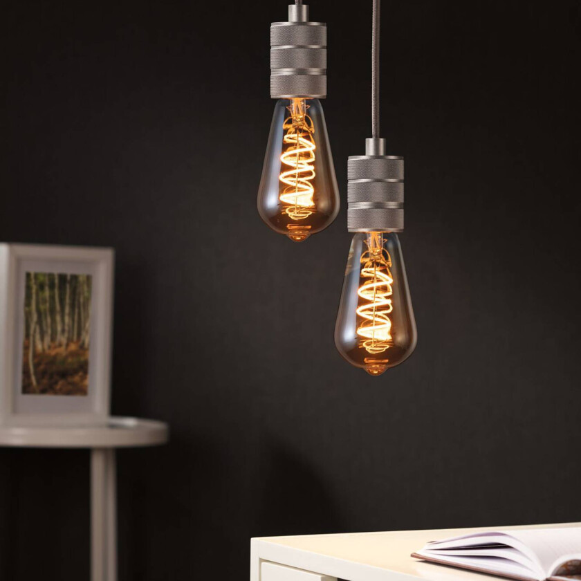 LED-pære E27 5W ST64 1800K gull dimbar