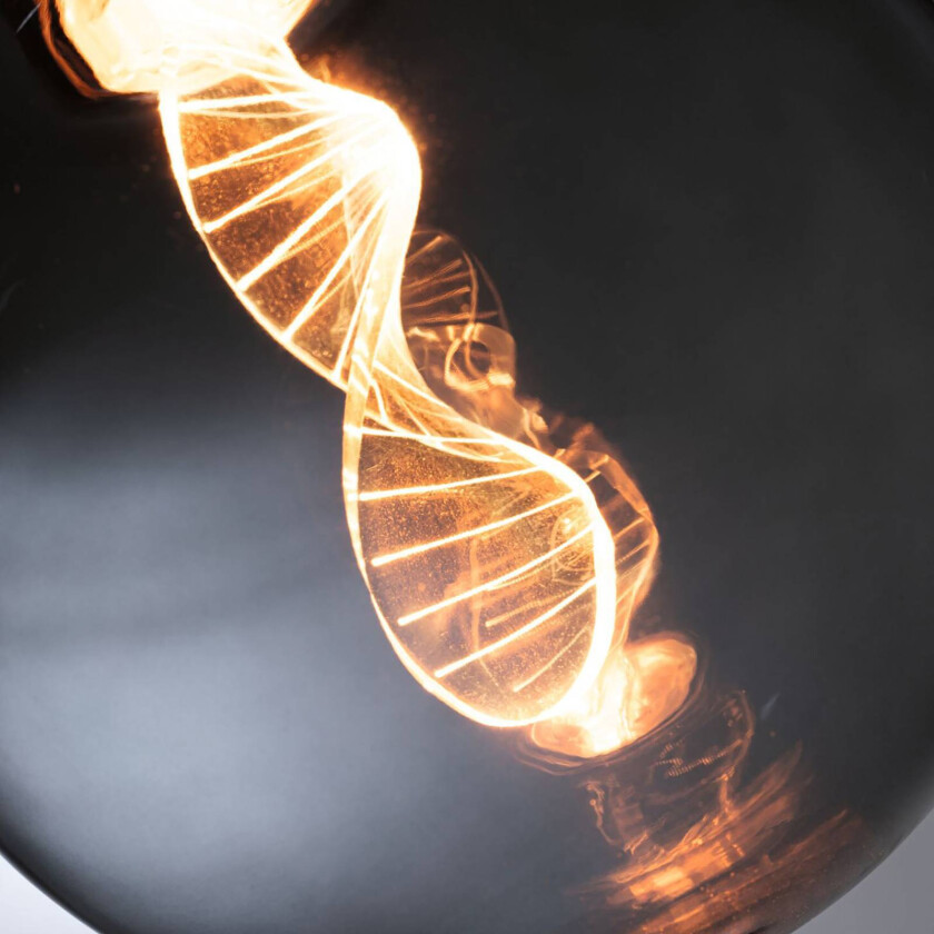 LED-pære E27 3,5W Helix 1800K G125 smoke