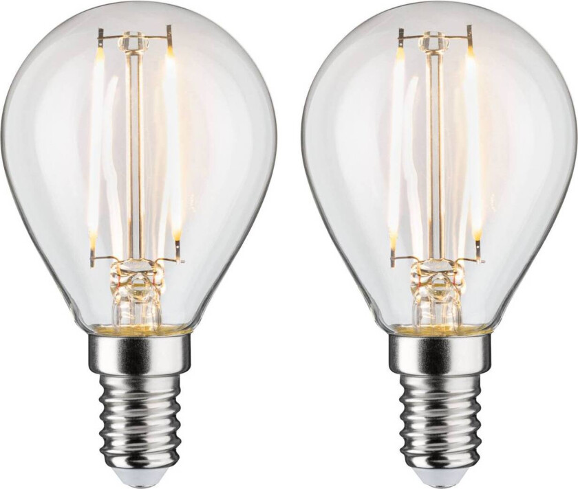 LED-pære E14 2,7W 2 700 K filament 2-er