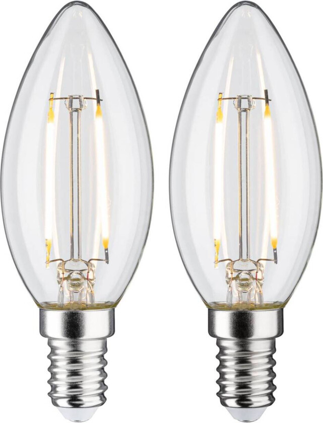 LED-mignon E14 2,7W 2 700 K filament 2-er
