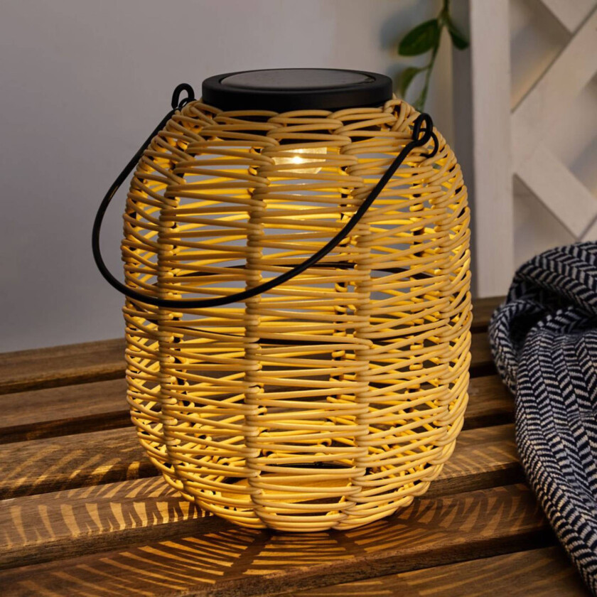 Sunshine Treasure LED-solcellelykt beige