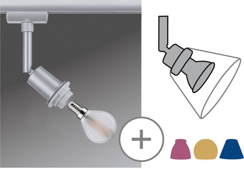 URail DecoSystems spot E14 krom matt
