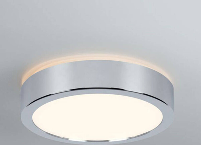 Aviar LED-taklampe Ø 22 cm krom 3 000 K