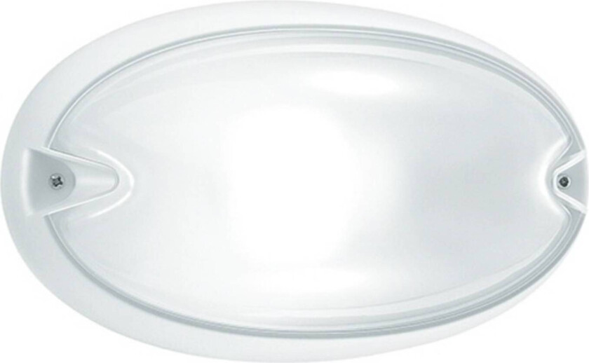 Oval Chip utendørs vegglampe i hvit