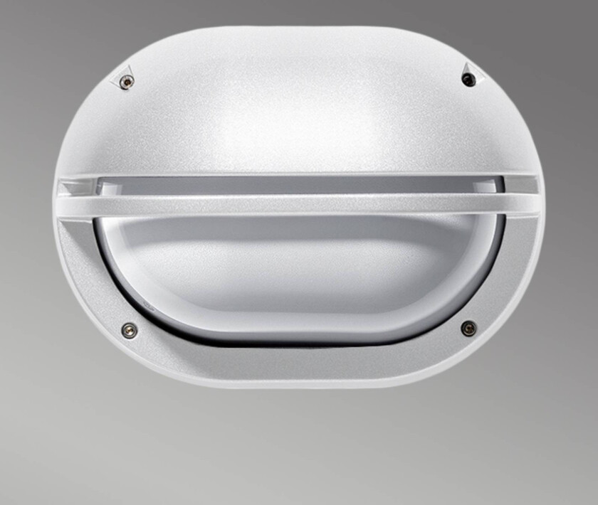 Utendørs EKO vegglampe med ramme i hvit