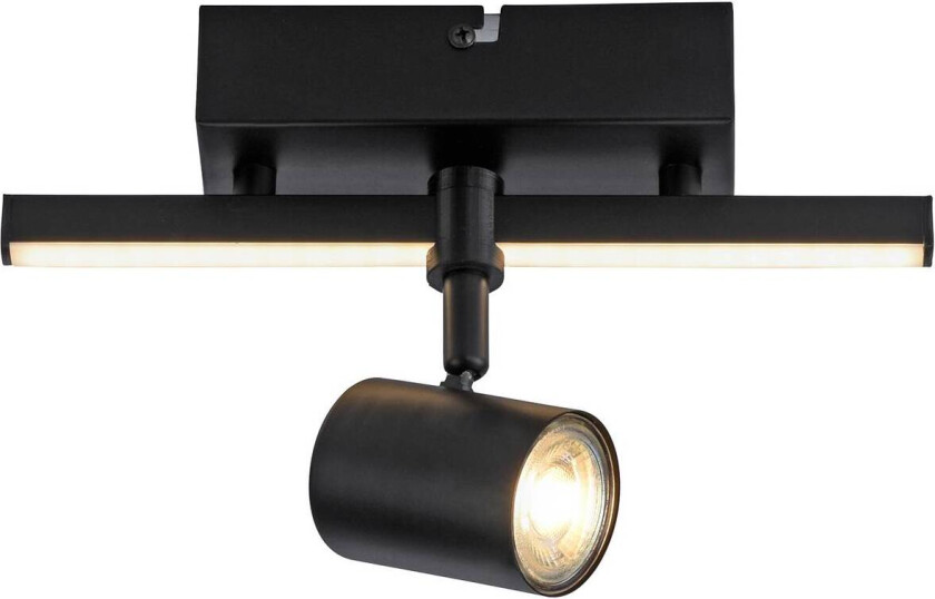 LED-takspot Barik, svart, 1 lyskilde