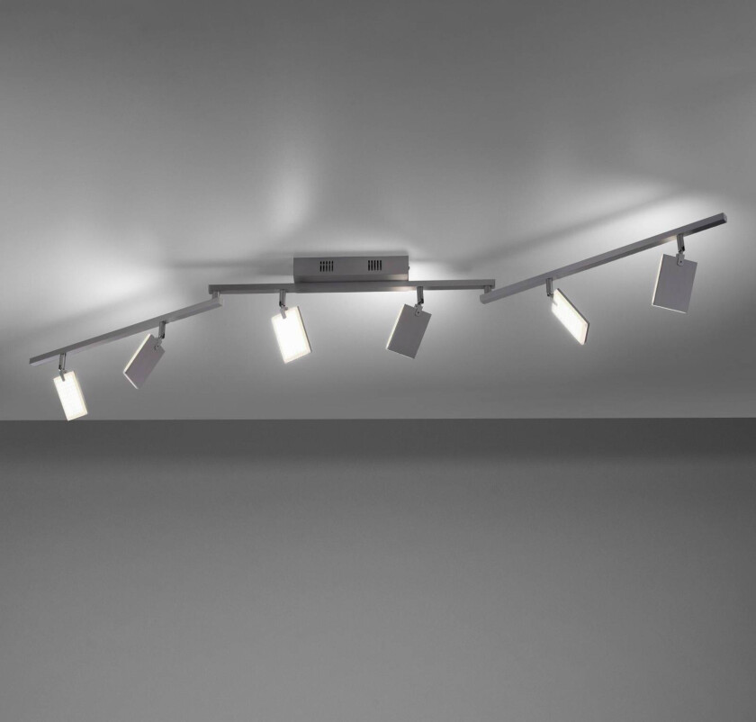 PURE Mira taklampe 6 lys fjernkontroll CCT alu