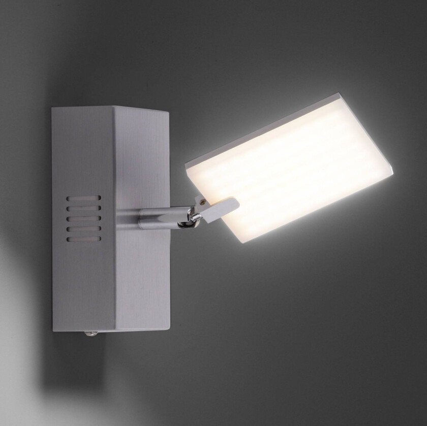 PURE Mira LED-vegglampe fjernkontroll, CCT, alu