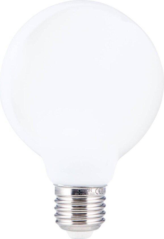 LED-globepære E27 6W G80 opal dimbar