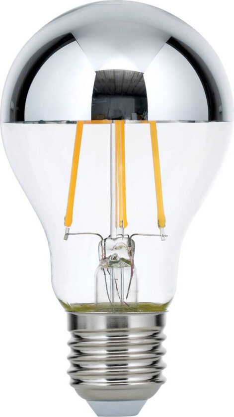 Toppforspeilet LED-lyspære E27 8 W varmhvit dimbar