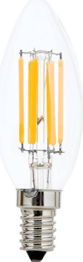 LED-mignonpære E14 5W filament klar 827 dimbar