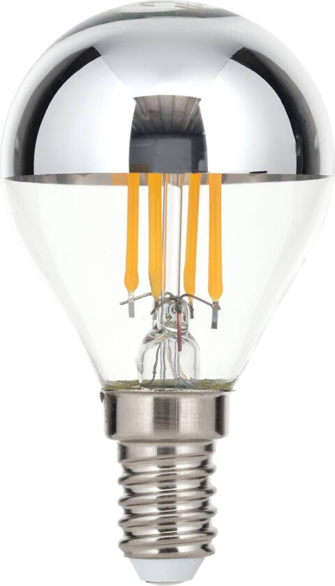 Toppforspeilet LED-lyspære E14 4 W varmhvit dimbar