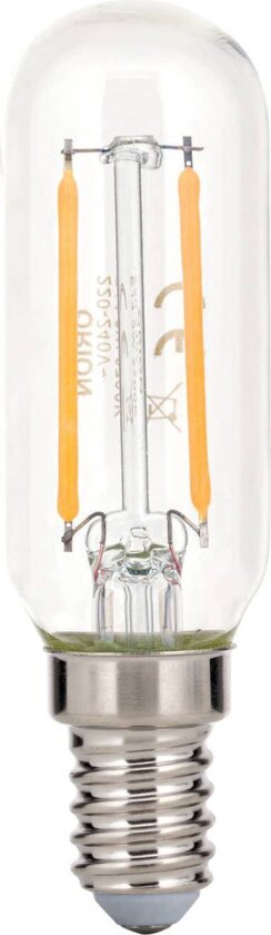 LED-pære E14 9 W filament 2 700 K klar