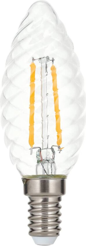 LED-mignonpære E14 3 W 2 700 K filament vridd