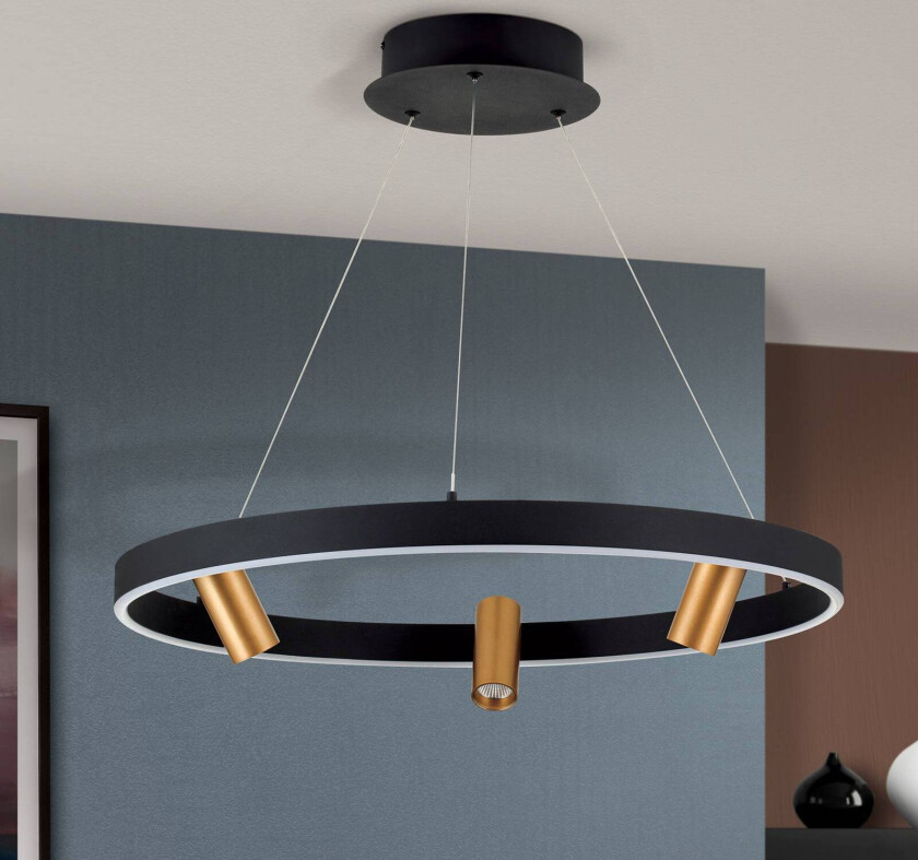 Berlin LED-hengelampe med tre spotter