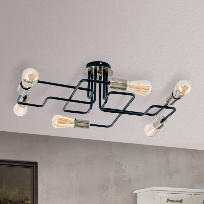 Jailhouse taklampe, 6 lyskilder