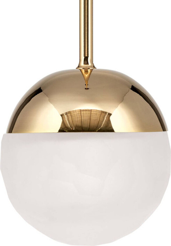 LED-pendellampe Ball 1 lyskilde, gull