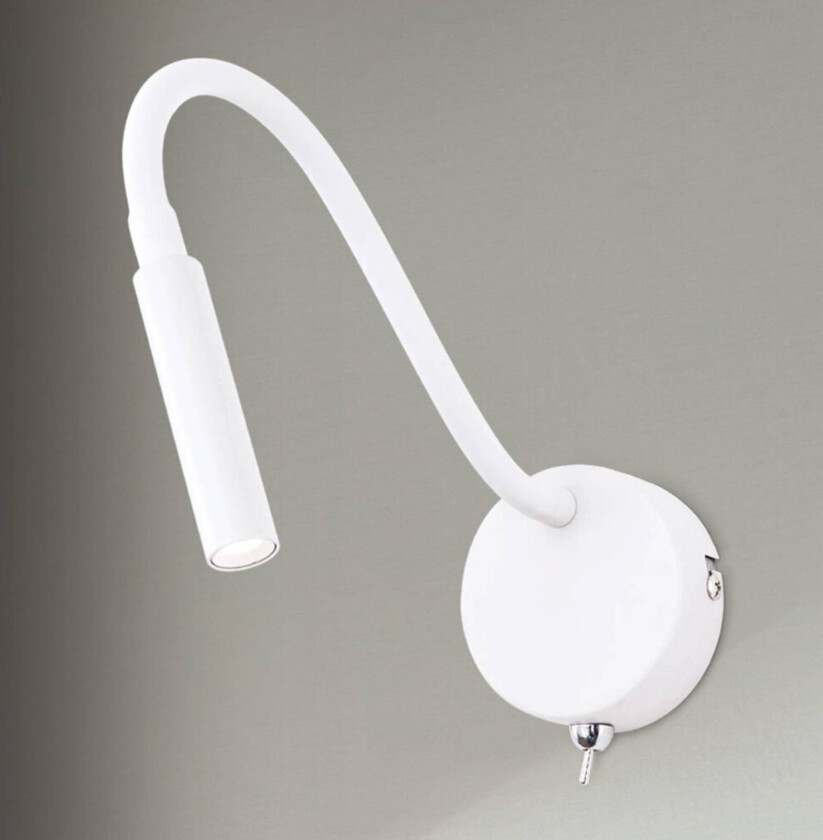 Fleksibel LED-vegglampe Colin i hvitt