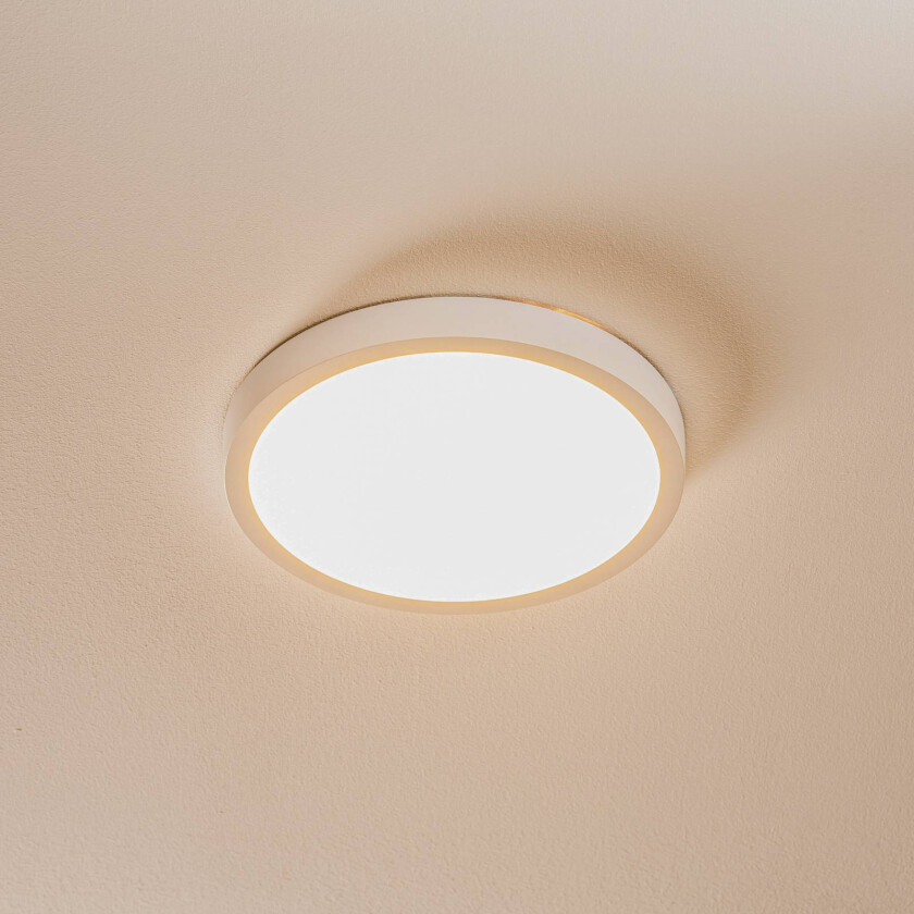 LED-taklampe Vika, rund, hvit, Ø 23cm
