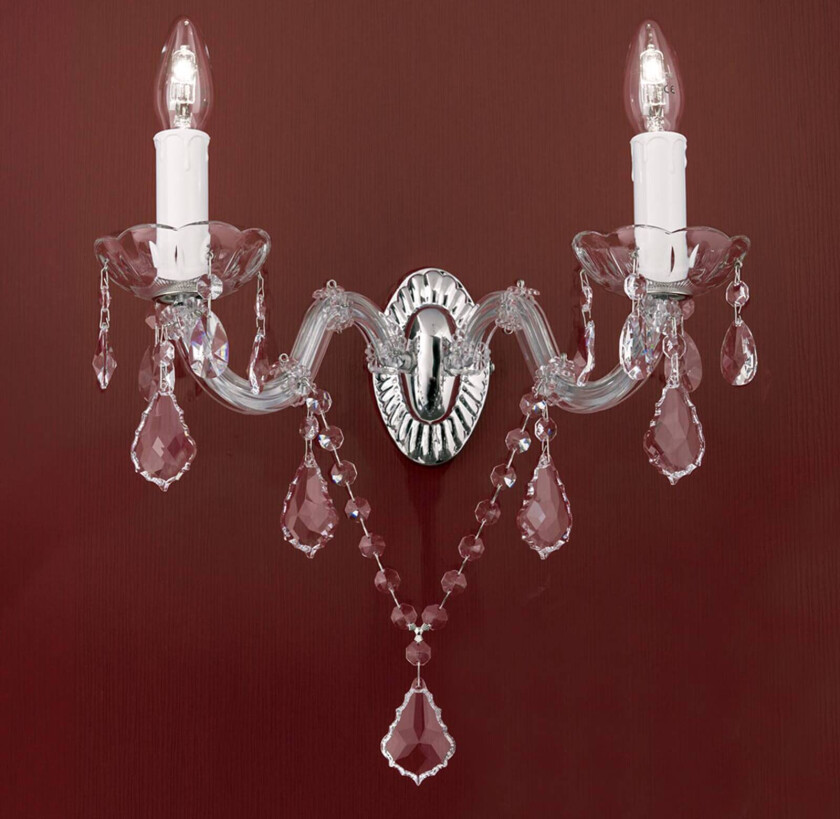 Vegglampe i krystall Maria Theresia