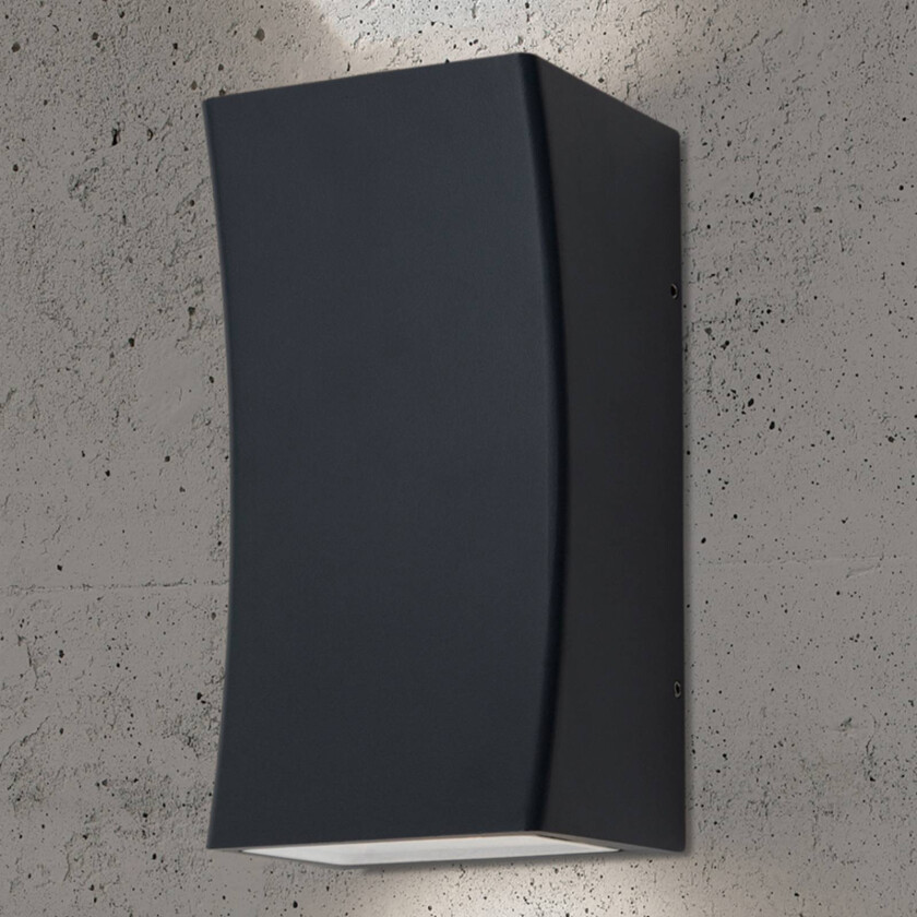 Asha - utendørs LED-vegglys i koksgrått