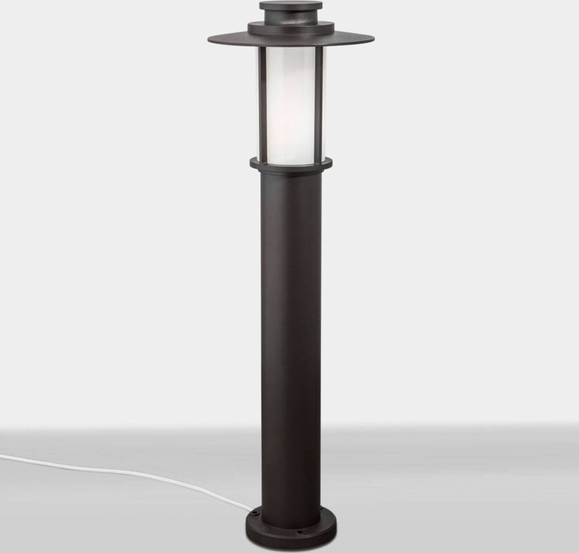 Mørkebrunt veilys Putri i aluminiumstrykkstøp