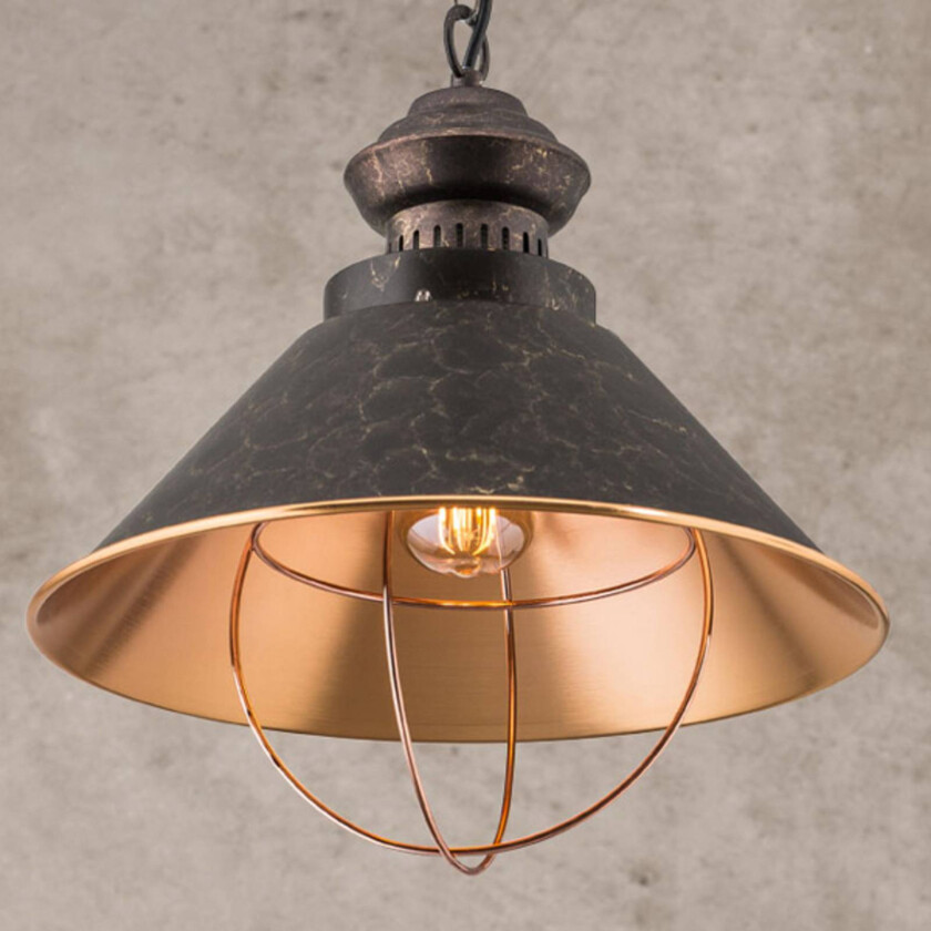 Rustikke pendellampe Shanta, ettpunkts