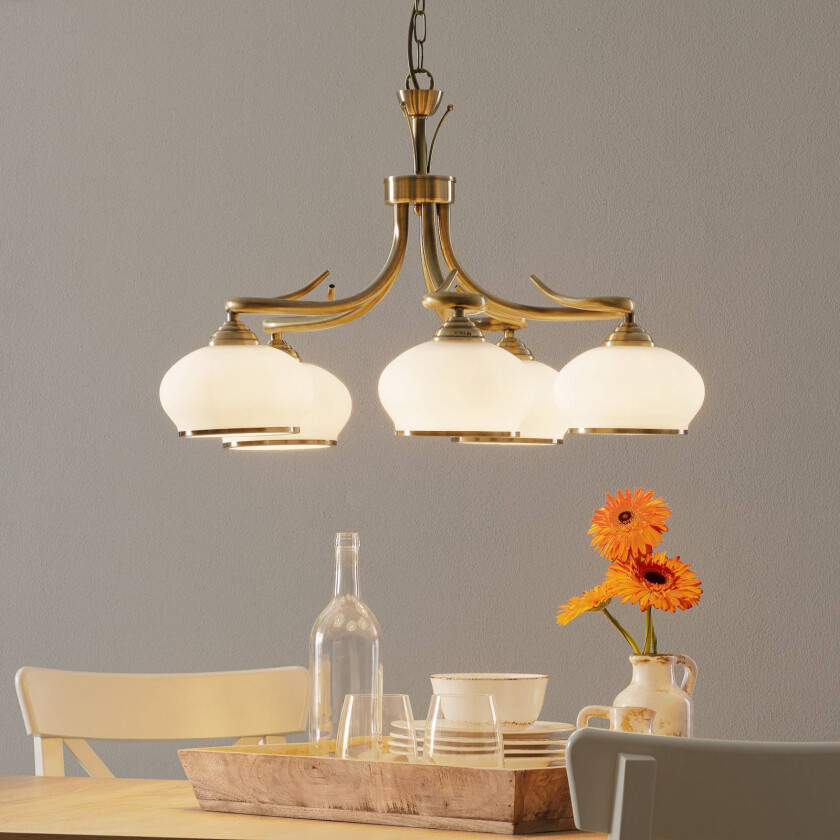 Unik Elvira pendellampe med 5 lys