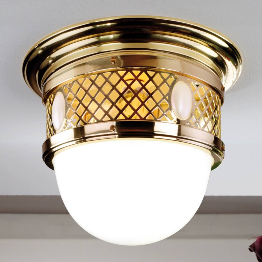 Elegant ALT WIEN messingtaklampe i Jugendstil