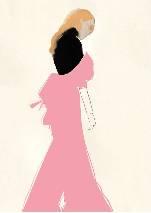 Bilde av Pink Dress poster 50x70 cm